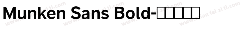 Munken Sans Bold字体转换